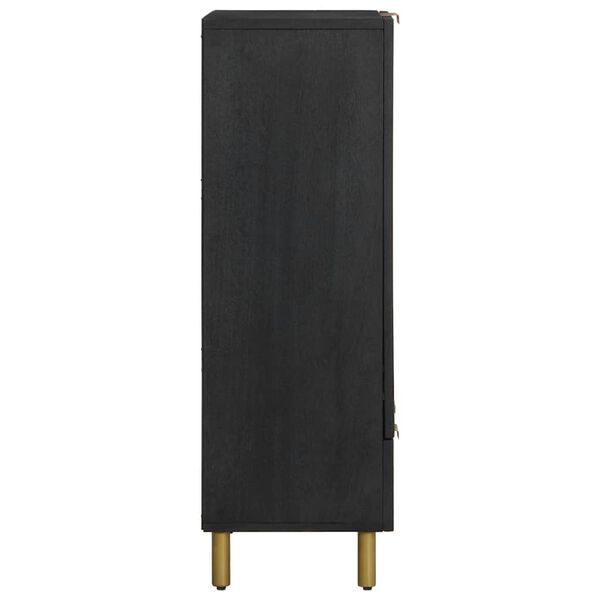 vidaXL Visoka tabla črna 60x33x100 cm Izoblikovan les