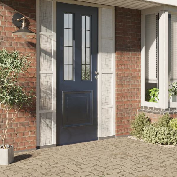 vidaXL Okenska folija matirana vzorec zvezd 45x500 cm PVC