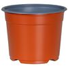 vidaXL Okrogli cvetlični lonec 50 kos Terakota &Oslash; 10 x 8 cm Plastika
