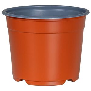 vidaXL Okrogli cvetlični lonec 50 kos Terakota &Oslash; 10 x 8 cm Plastika