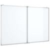 vidaXL Magnetna tabla zložljiva 120x60x1,7 cm aluminij