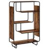 vidaXL Visoka komoda Star les 93.5 x 37.5 x 144 cm Obdelan les