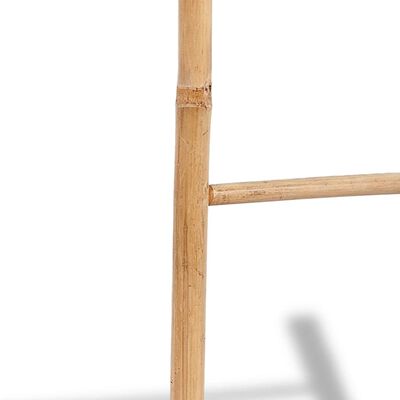 Bambusova lestev za brisače s 6 letvicami