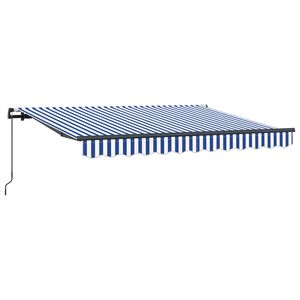 vidaXL Vlečna tenda Modra 250 x 200 cm blago