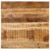vidaXL Klubska mizica iz trdnega mangovega lesa 80x80x40 cm