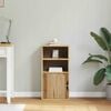 vidaXL Stranska omarica "ODDA" 40x24x79 cm Masivni les borovega lesa