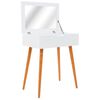 vidaXL Toaletna mizica z ogledalom MDF 60x40x75 cm