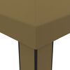 vidaXL Paviljon z dvojno streho 3x6 m taupe 180 g/m²