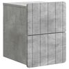 vidaXL Stenski nočni omarici Betonsko siva 33 x 34,5 x 43 cm
