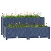 vidaXL Visoka greda 80x80x38 cm polipropilen