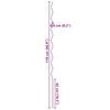 vidaXL Podpora za rastline 20 pcs Zelena 110 x 0.6 x 0.6 cm Jeklo