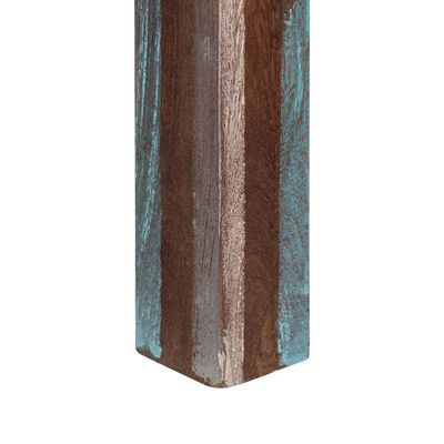 vidaXL Jedilna miza iz trdnega lesa starinska 118x60x76 cm