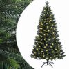 vidaXL Umetno Zložljivo Božično Drevo 120 cm 150 LED Toplo bela