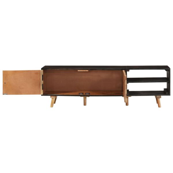 vidaXL TV omarica 140x30x45 cm robusten mangov les in akacijev les