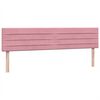vidaXL Box Spring postelja z vzmetnico Pink 200x220 cm žamet