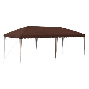 vidaXL Zložljivi &scaron;otor za zabave 575 x 290 x 245 cm Rjava