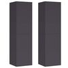 vidaXL TV omarica 2 kosa siva 30,5x30x110 cm inženirski les