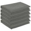 vidaXL Klobučevina za mizo 5 kos Kvadrat Svetlo siva 90 x 90 cm
