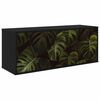 vidaXL Stenska TV omarica ELBURG 102 x 33 x 40 cm Črni hrast
