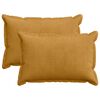 vidaXL Prevleka za blazino 2 kos HOUTEN Rumena 30 x 50 cm korduroy