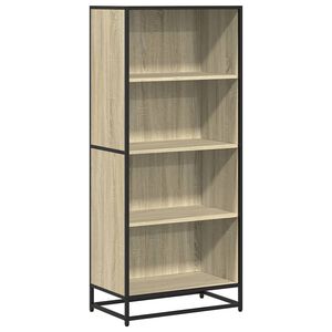 vidaXL Knjižna omara sonoma hrast 60x35x139 cm inženirski les