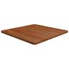 vidaXL Kvadratna mizna plo&scaron;ča tem. rjava 70x70x2,5 cm trdna hrastovina
