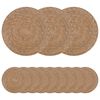 vidaXL Podloge iz morske trave 12 pcs Naravna &Oslash; 30 cm