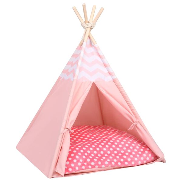 vidaXL Mačji tipi &scaron;otor z vrečo peach skin roza 60x60x70 cm
