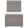 vidaXL Box spring postelja z vzmetnico taupe 100x200 cm blago