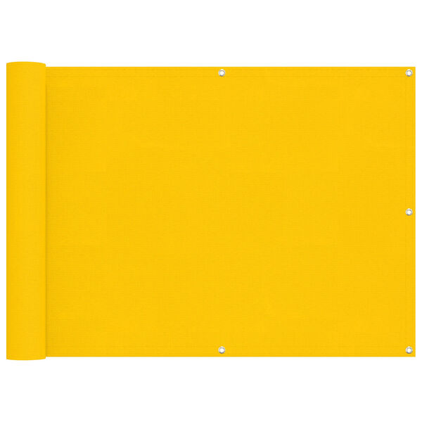 vidaXL Balconska mreža Rumena 75 x 200 cm PU premazan oxford alu