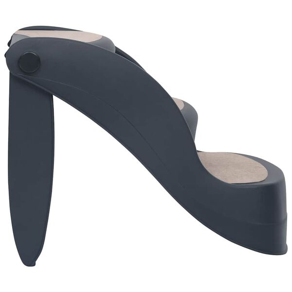 vidaXL Zložljive stopnice za pse 3-delne temno sive