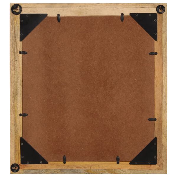 vidaXL Kopalni&scaron;ko ogledalo 55x1x60 cm Glass and Solid Wood Mango