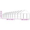 vidaXL Paviljon s streho bel 20,07x4,08x3,22 m polietilen