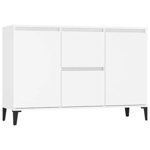 vidaXL Komoda bela 102x35x70 cm iverna plo&scaron;ča
