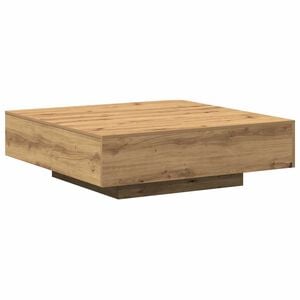 vidaXL Klubska miza Umetni hrast 100 x 100 x 31 cm