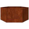 vidaXL Cvetlično korito zarjavelo 90x90x45 cm corten jeklo