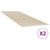 vidaXL Nadomestne letvice za posteljo z 48 letvicami 2 kosa 100x200 cm
