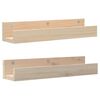 vidaXL Stenske police 2 kosa 50x12x9 cm trdna borovina