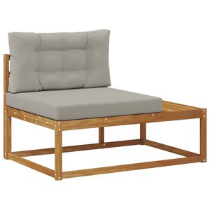 vidaXL Zunanji konec kavča z blazino Naravna 115 x 83 x 73 cm