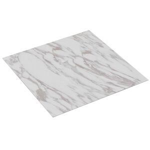 vidaXL Samolepilne Talne Plo&scaron;če Bela in rjava 30,5 x 30,5 cm 20 kos