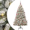 vidaXL Umestno božično drevo 180 cm 300 LED Toplo bela PVC in jeklo
