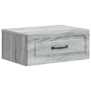 vidaXL Stenski nočni omarici Siva Sonoma 49 x 34,5 x 20 cm