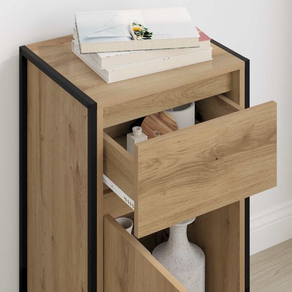 vidaXL Strani &scaron;al s predalom Oreh 81 x 36 x 150.5 cm Konstruiran les