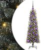 vidaXL Umestno božično drevo Zelena 120 cm PVC, plastika in jeklo