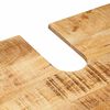 vidaXL Omarica za umivalnik Rjava 71 x 33 x 58 cm Masiven les manga