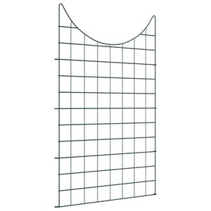 vidaXL Komplet ograje za ribnik 8 kos 50 x 80 cm Jeklo Zelena