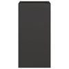 vidaXL Planter Black 40x40x80 cm Hladno valjano jeklo