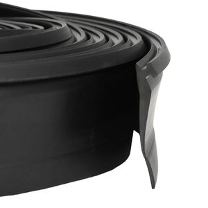 vidaXL Tesnilo garažnih vrat Črna 52 x 2 mm 5,5 m PVC