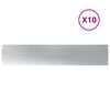 vidaXL Travnate obrobe 10 kosov 20x103 cm Pocinkano jeklo