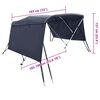 vidaXL Bimini tenda s 3 loki in stranicami 183x(185-198)x137 cm